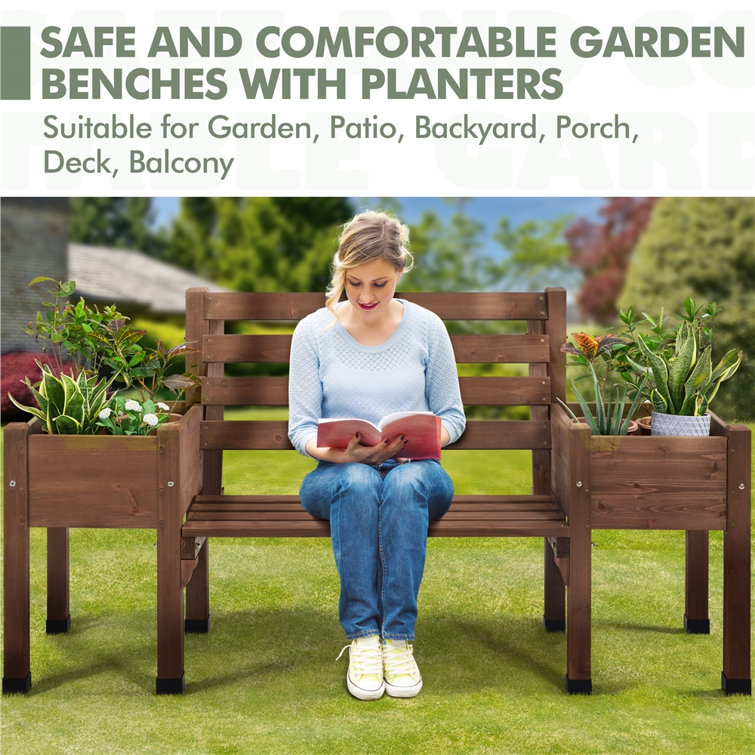 Comfortable outdoor online bench